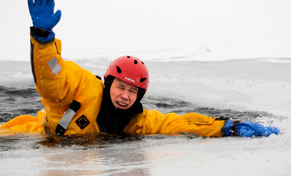 Wright-Patt fire department breaks the ice on rescue operations