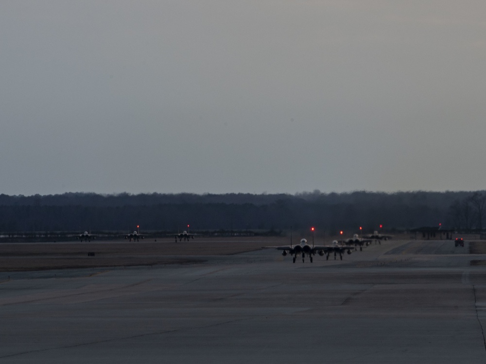 Seymour Johnson Air Force Base Flightine