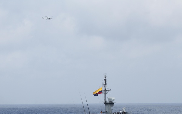 USS James E. Williams Conducts Passing Exercise with Colombian Navy
