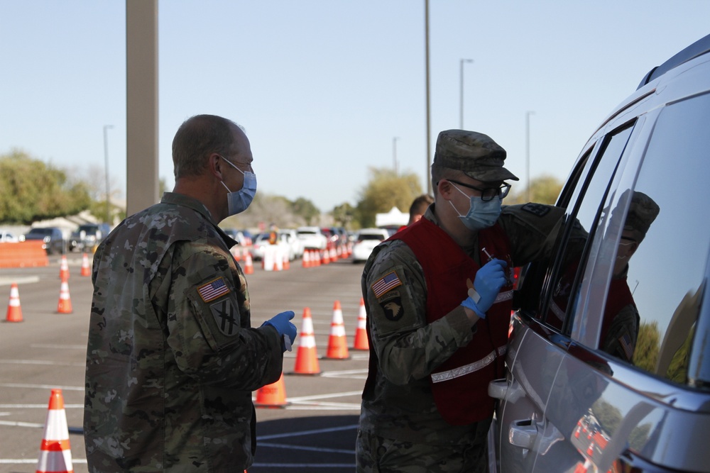Arizona National Guard continues to support COVID-19 vaccination site
