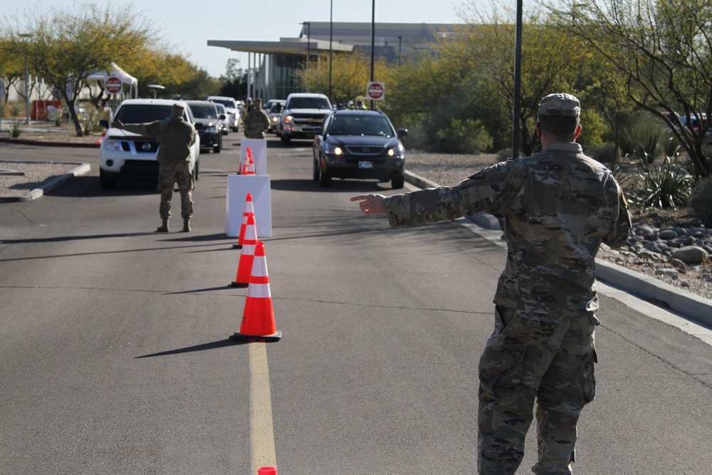 Arizona National Guard continues to support COVID-19 vaccination site