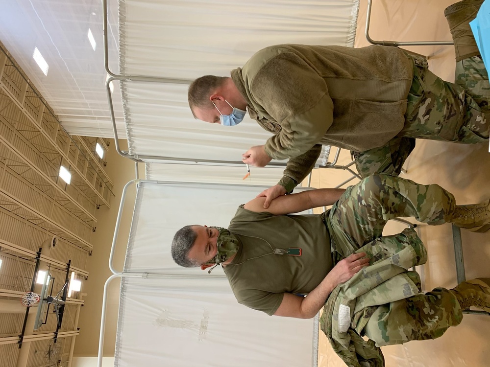 88th Readiness Division Commanding General gets first round of COVID-19 vaccine
