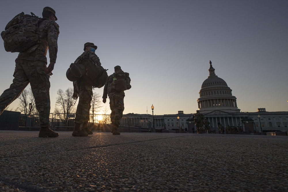 New Jersey National Guard Secures Area Around Capitol