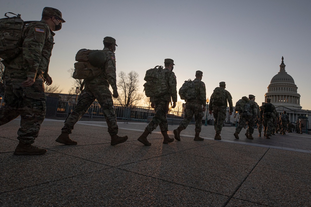 New Jersey National Guard Secures Area Around Capitol