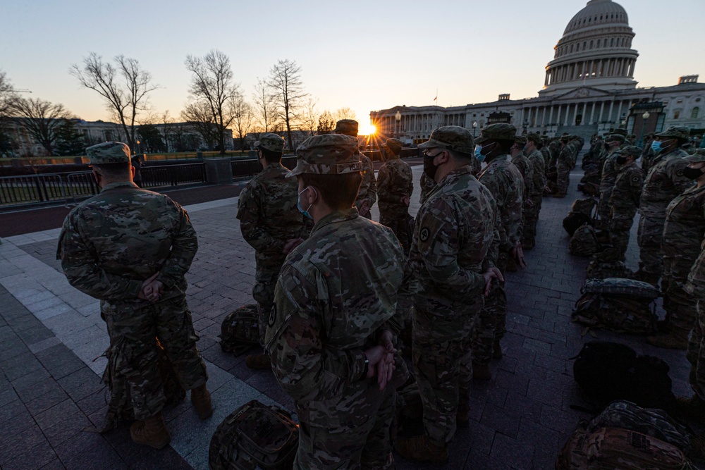New Jersey National Guard Secures Area Around Capitol