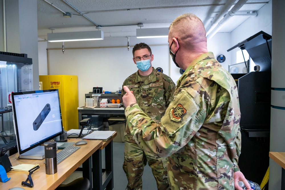 18 AF Chief Bickley tours Bedrock