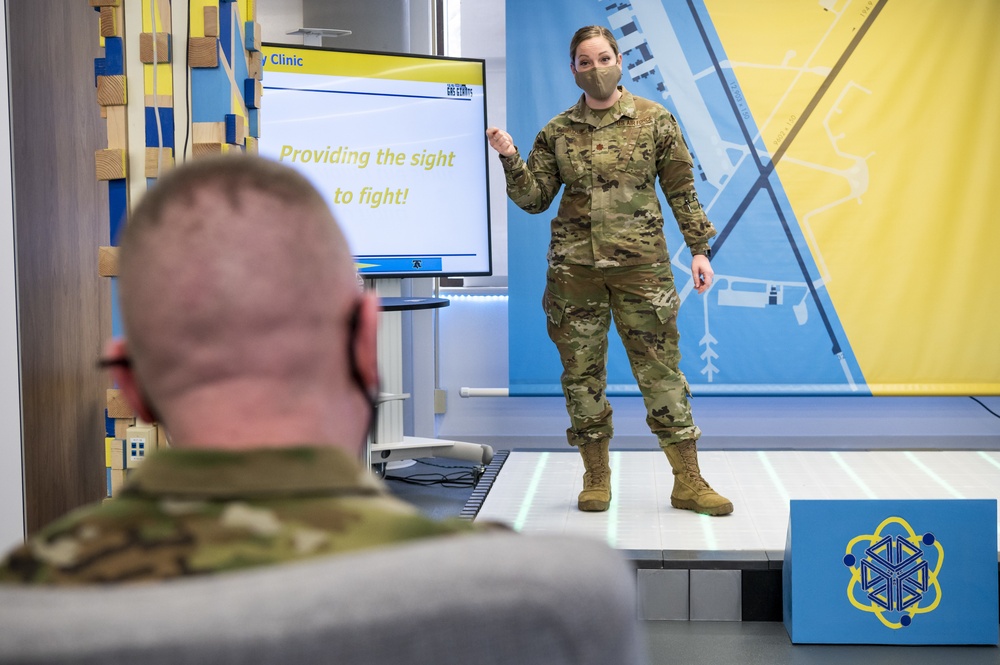 18 AF Chief Bickley tours Bedrock