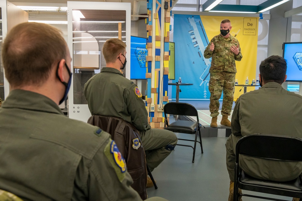 18 AF Chief Bickley tours Bedrock