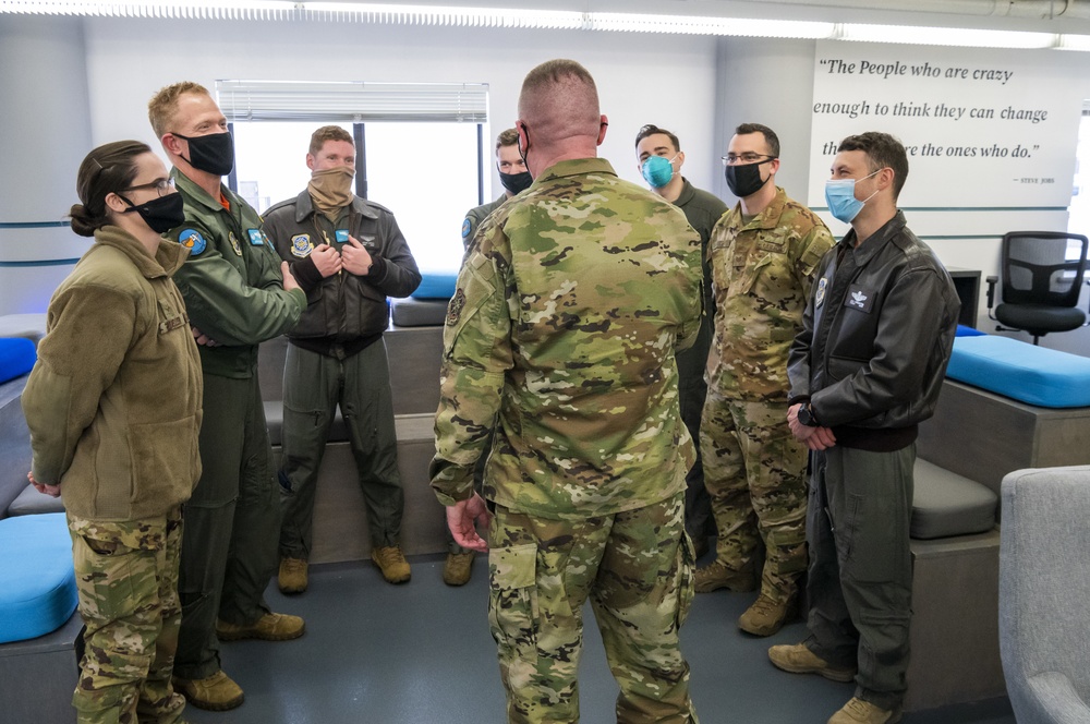 18 AF Chief Bickley tours Bedrock