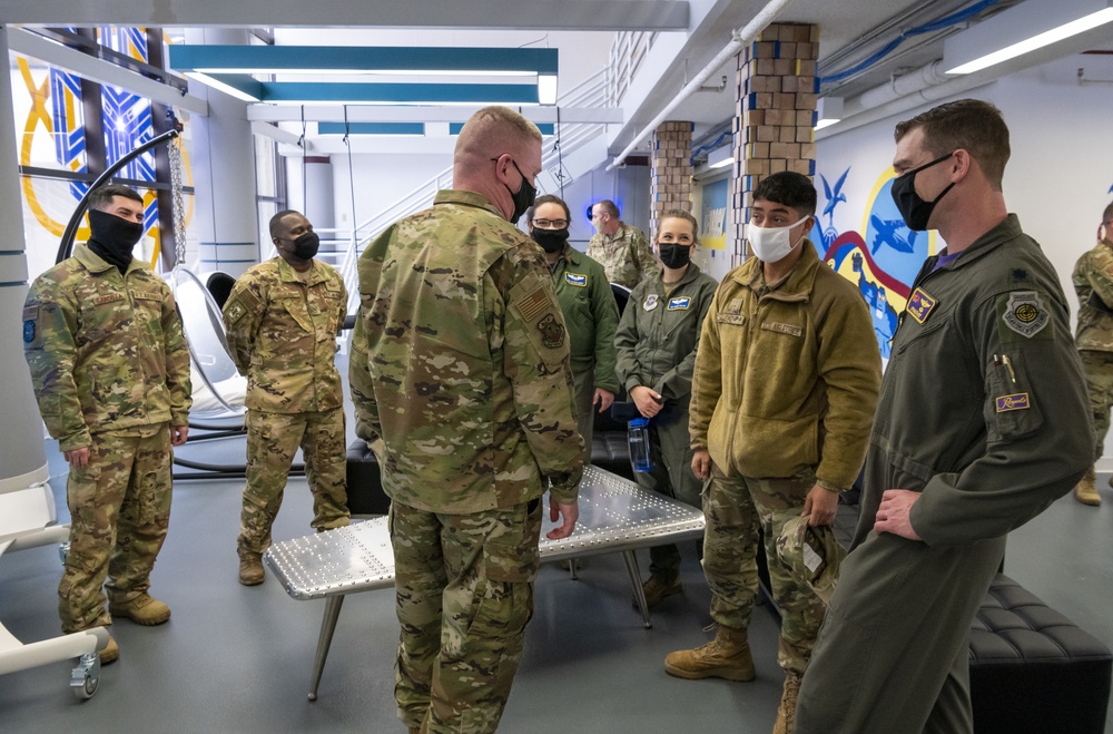 18 AF Chief Bickley tours Bedrock