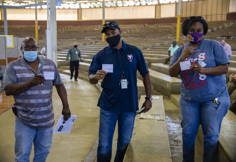 402nd AFSB receives vaccinations while continuing to mitigate COVID-19