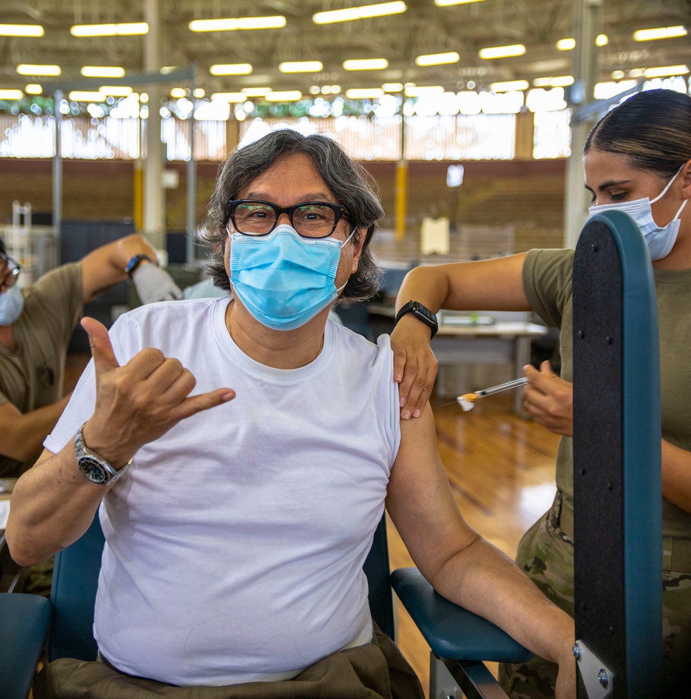 402nd AFSB receives vaccinations while continuing to mitigate COVID-19