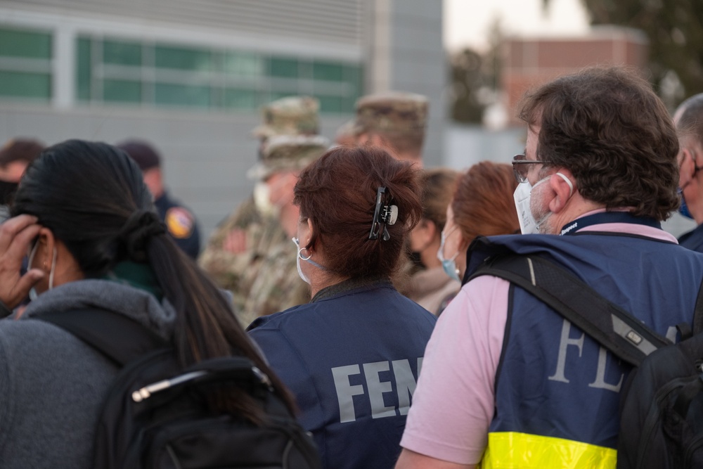 Fort Carson Soldiers provide COVID vaccination support to FEMA at Cal State LA