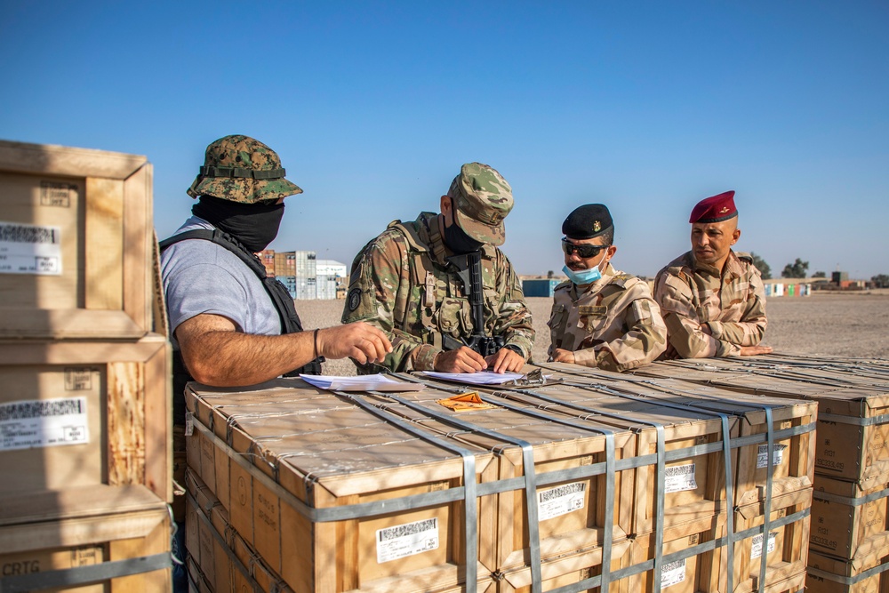 Iraqi Security Forces Receive Needed Equipment at AAAB