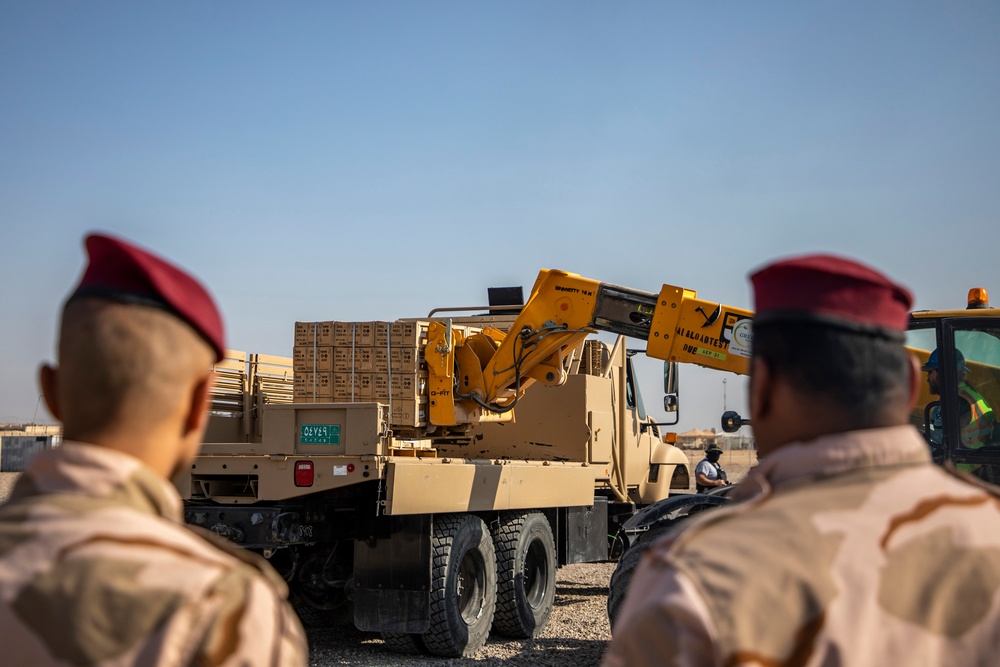 Iraqi Security Forces Receive Needed Equipment at AAAB