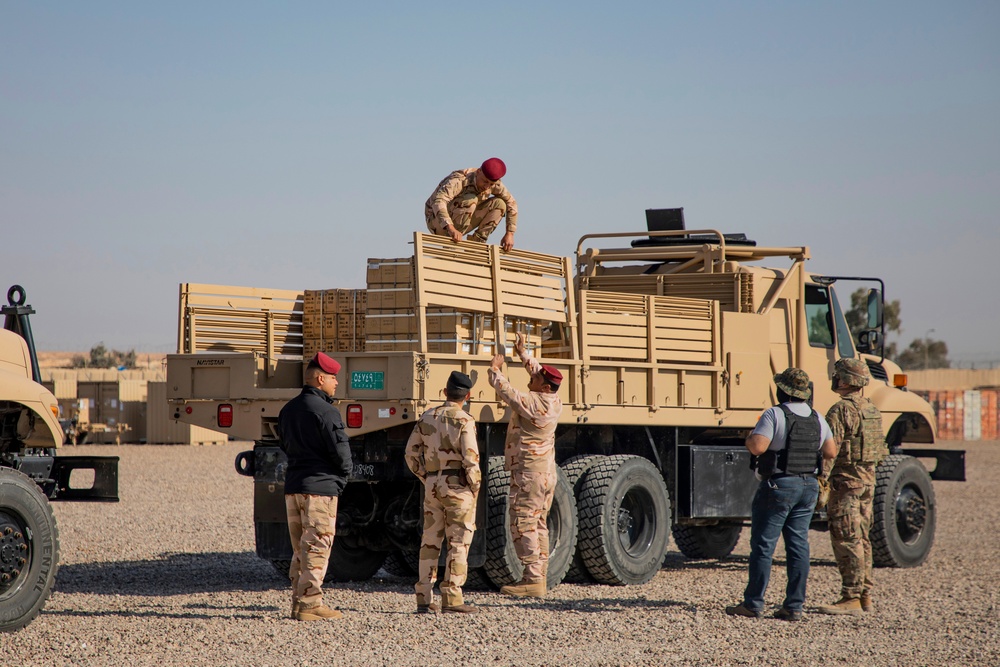 Iraqi Security Forces Receive Needed Equipment at AAAB