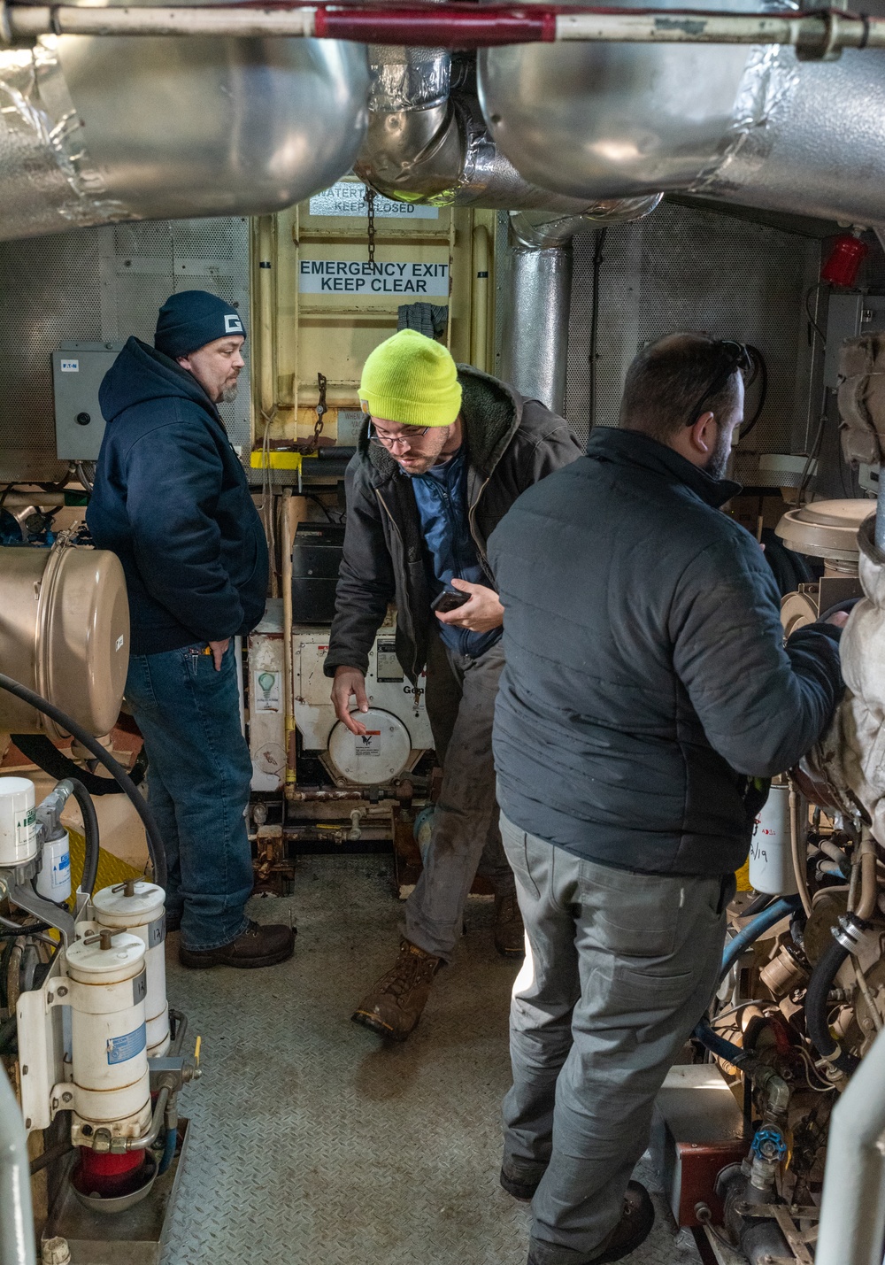 Inspection of the &quot;Donlon&quot; tug