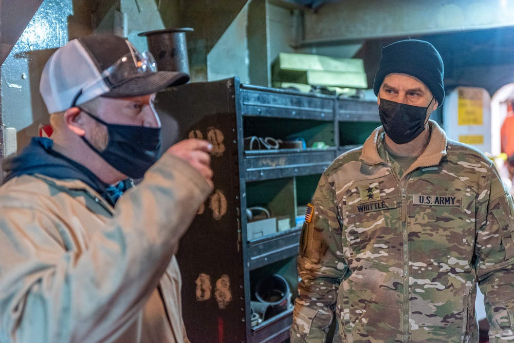 Major General Robert F. Whittle, Jr. visits the USACE Buffalo District's Cleveland field office