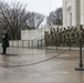U.S. Army Soldiers with the 172nd Cavalry Regiment, 86th Infantry Brigade Combat Team (Mountain) Vermont Army National Guard, pay their respects at the Arlington National Cemetery in Arlington Virginia, February 16, 2021. The Soldiers are in Washington D.