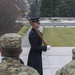 U.S. Army Soldiers with the 172nd Cavalry Regiment, 86th Infantry Brigade Combat Team (Mountain) Vermont Army National Guard, pay their respects at the Arlington National Cemetery in Arlington Virginia, February 16, 2021. The Soldiers are in Washington D.