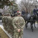 U.S. Army Soldiers with the 172nd Cavalry Regiment, 86th Infantry Brigade Combat Team (Mountain) Vermont Army National Guard, pay their respects at the Arlington National Cemetery in Arlington Virginia, February 16, 2021. The Soldiers are in Washington D.