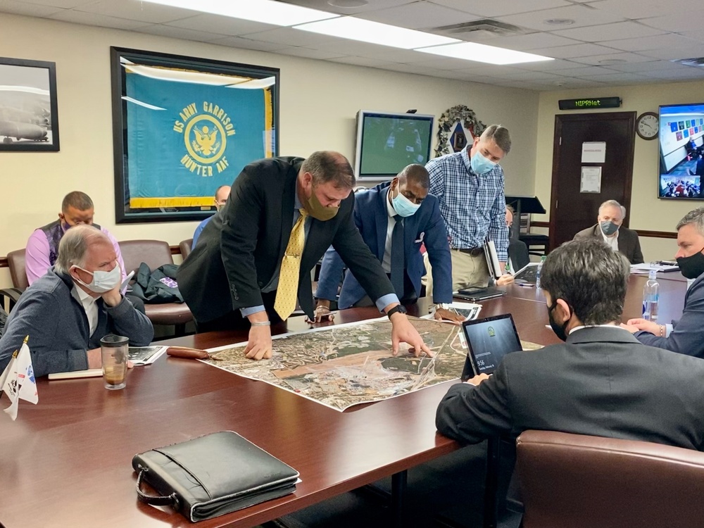 City of Savannah visits Hunter, discusses future partnerships