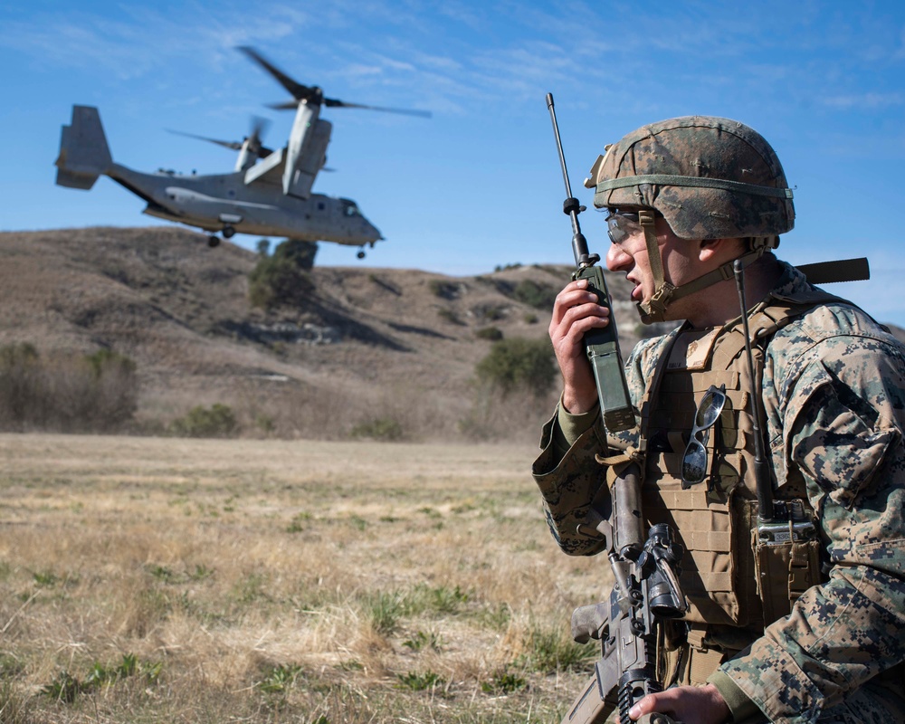 Battalion Landing Team 1/1 executes Tactical Recovery of Aircraft and Personnel exercise