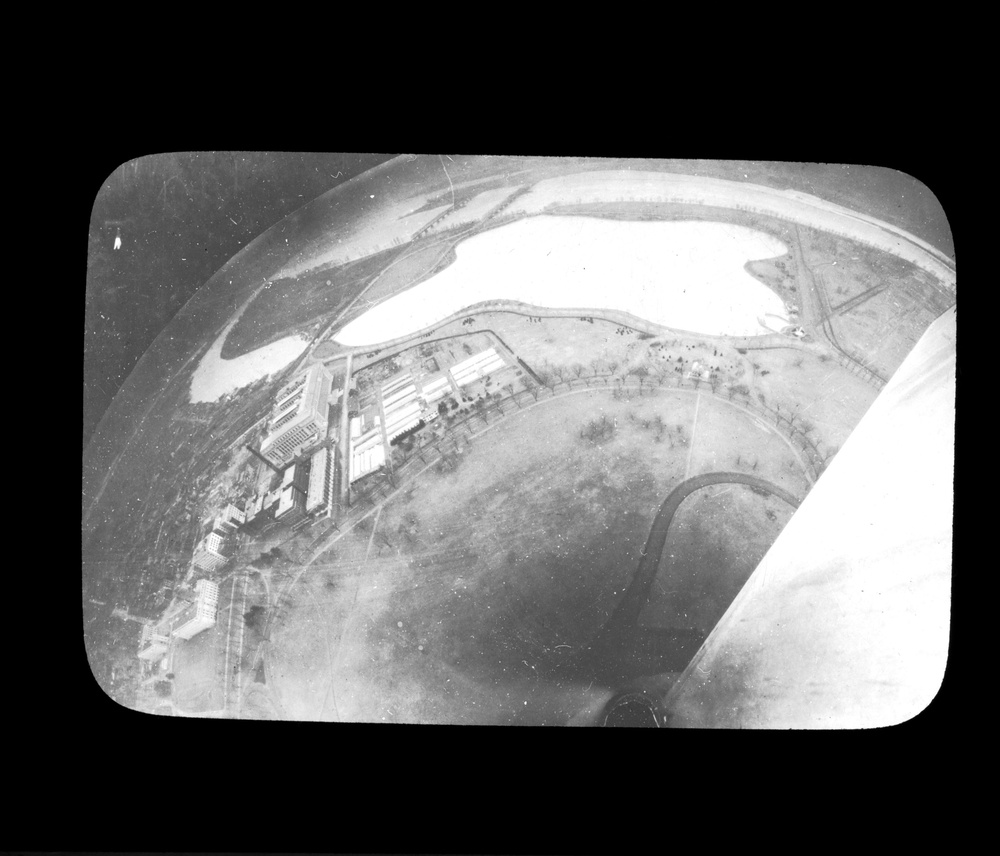 Lantern Slide 25: View of the Washington Channel, Hain’s Point, and the 14th Street bridge.