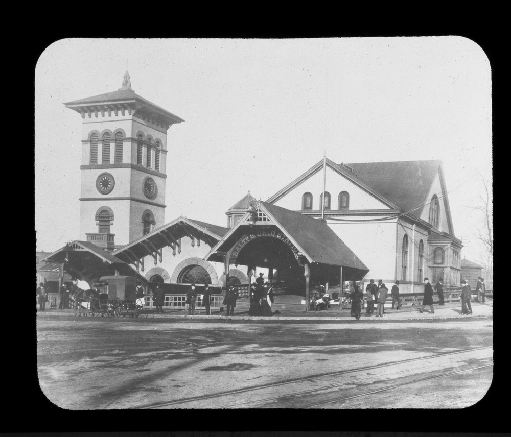 Lantern Slide 11: The Baltimore &amp; Ohio Railroad Station.