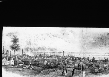 Lantern Slide 23: A view of Washington City from Georgetown.