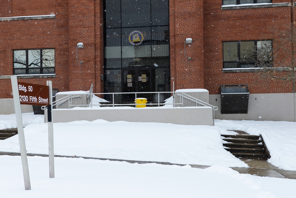 Snow Falls at Wright-Patt