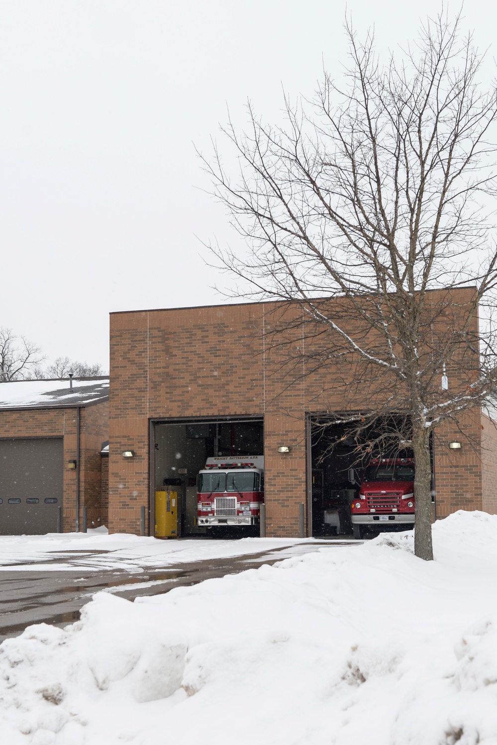 Snow Falls at Wright-Patt