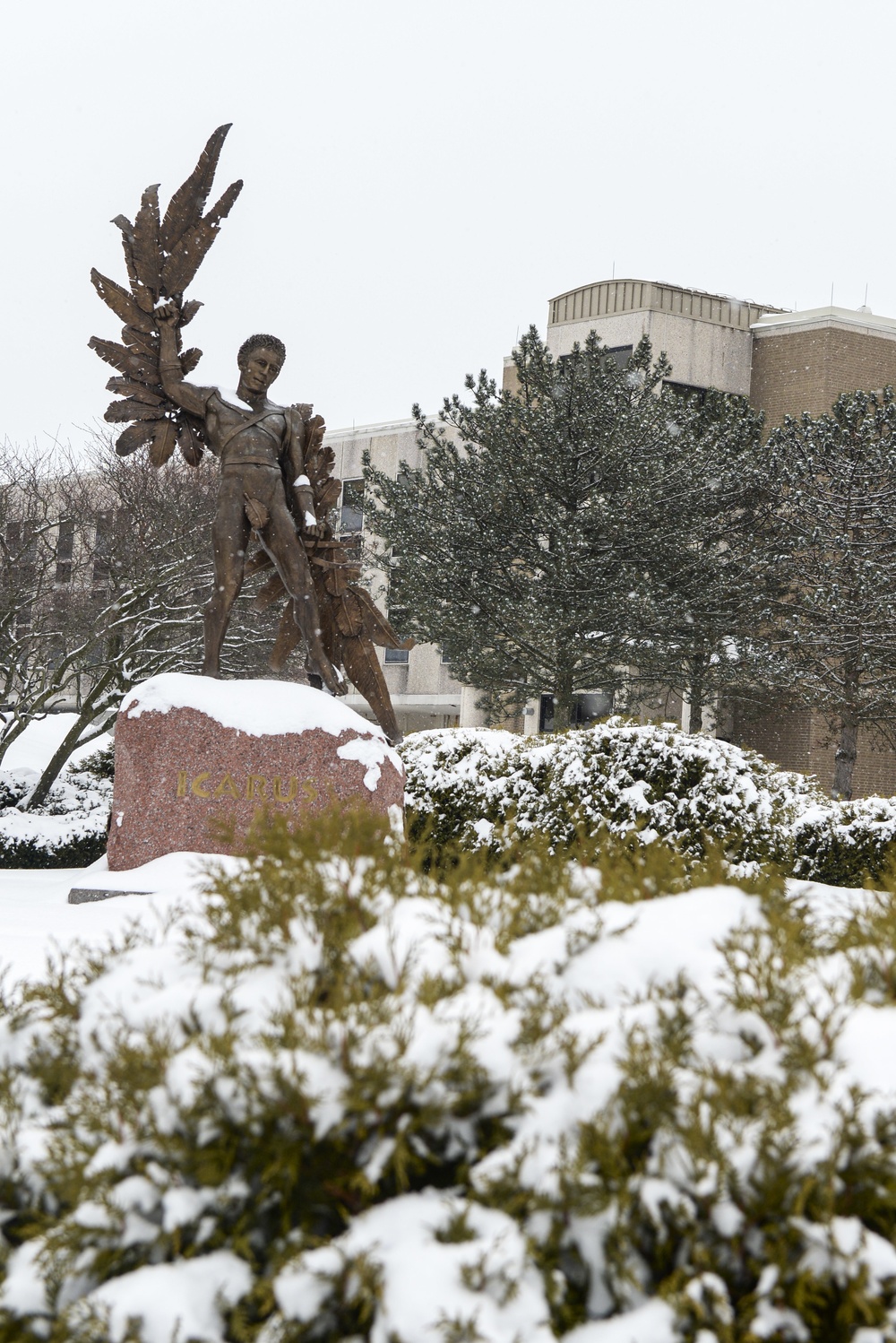Snow Falls at Wright-Patt