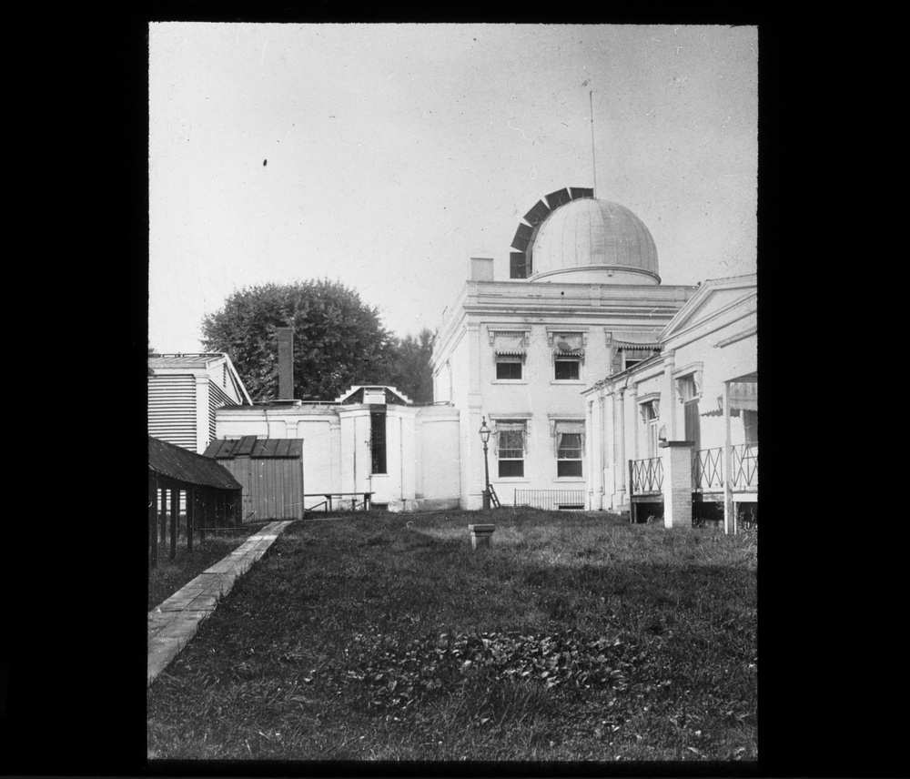 Lantern Slide 48: The west wing of the old observatory from the south.