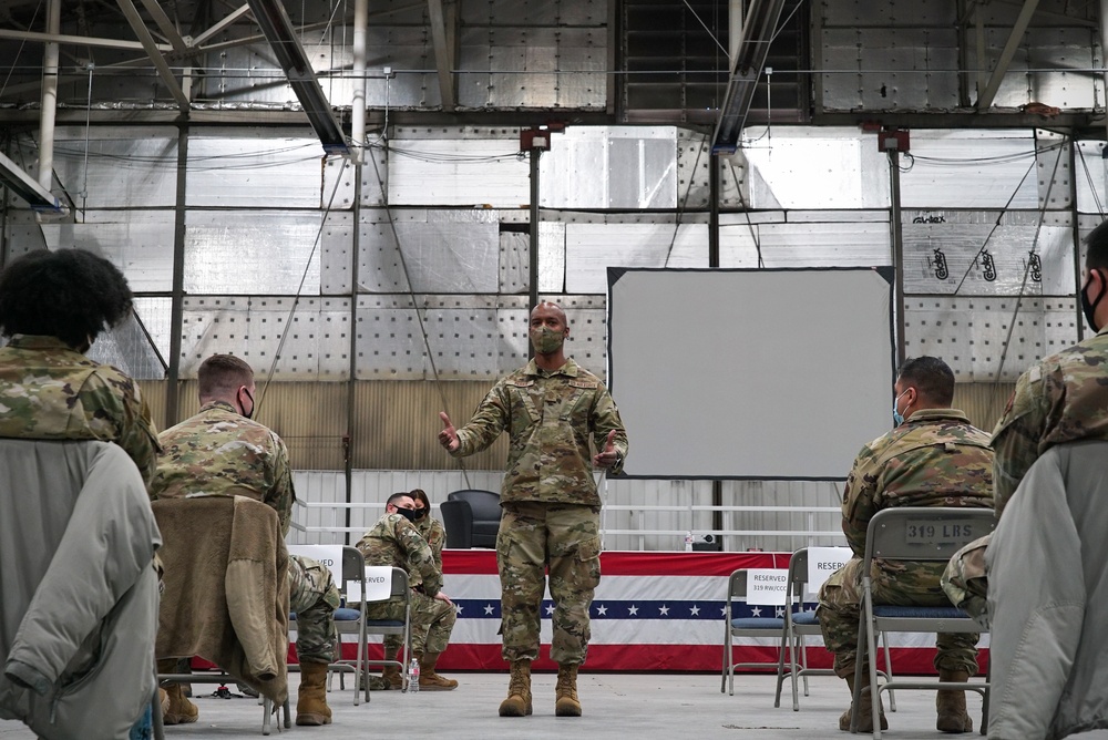 CMSAF discusses future mission priorities during visit to Grand Forks AFB