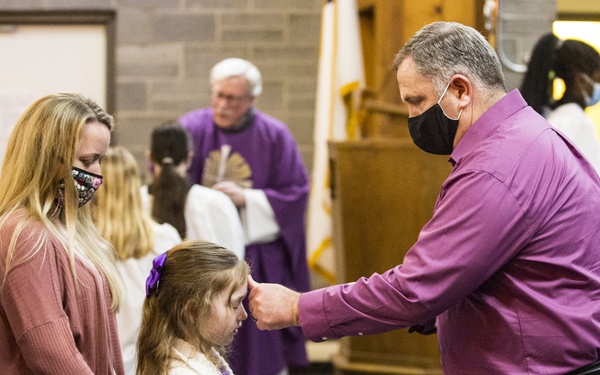 MCAS New River service members, family members observe Ash Wednesday services