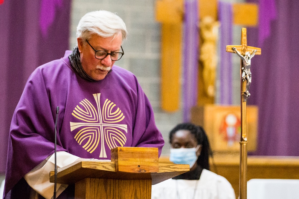 MCAS New River service members, family members observe Ash Wednesday services