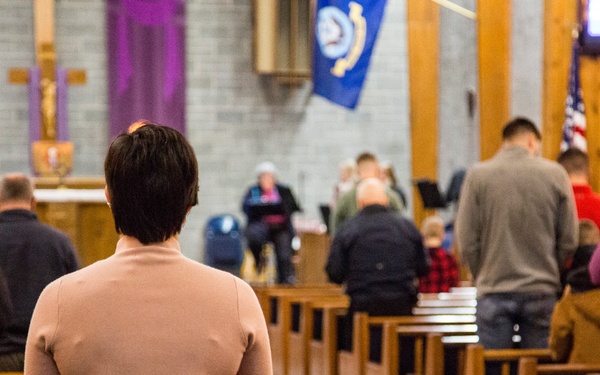 MCAS New River service members, family members observe Ash Wednesday services