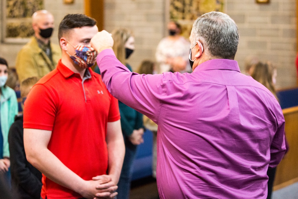 MCAS New River service members, family members observe Ash Wednesday services