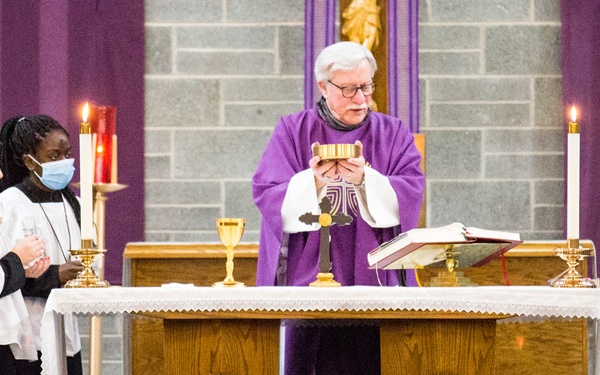 MCAS New River service members, family members observe Ash Wednesday services