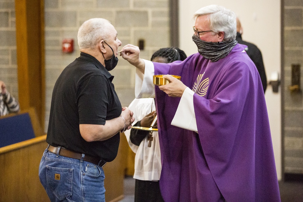 MCAS New River service members, family members observe Ash Wednesday services
