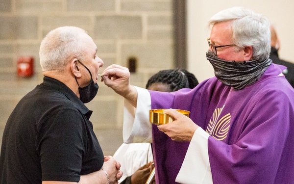 MCAS New River service members, family members observe Ash Wednesday services