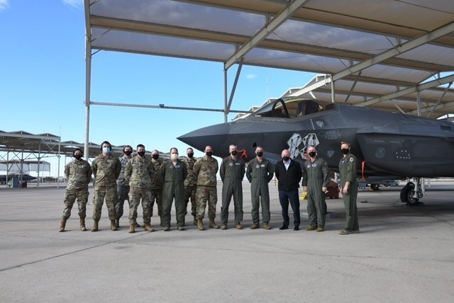 Arizona U.S. Senator Mark Kelly visits Luke Airmen
