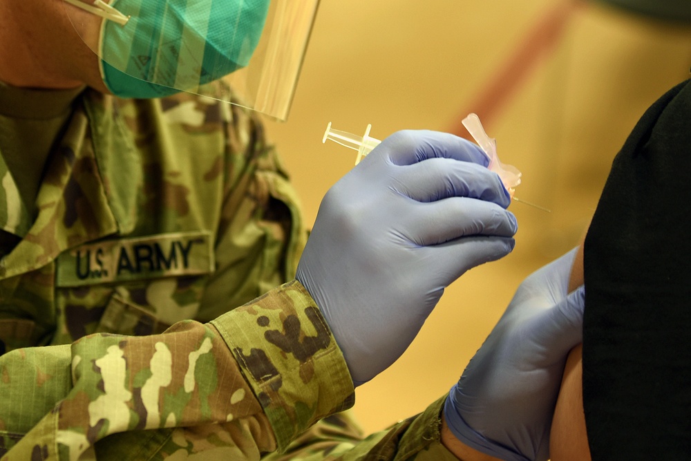 Michigan’s Task Force Spartan, Administers the COVID-19 Vaccine