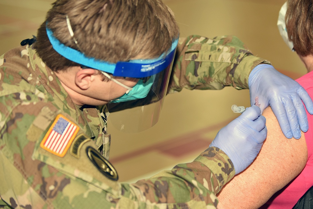 Michigan’s Task Force Spartan, Administers the COVID-19 Vaccine