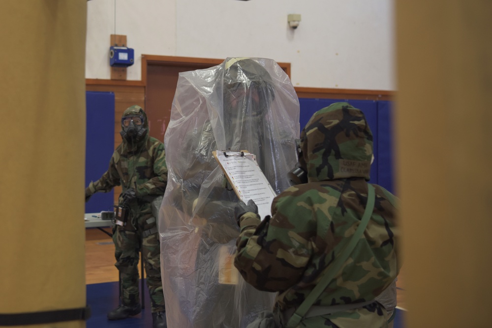 Aircrews Train on MOPP Gear Removal