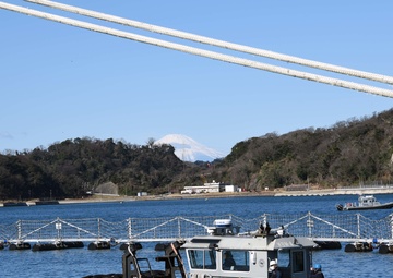 Harbor operations in Yokosuka, Japan