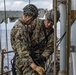 Kilo Company, 31st MEU rappels aboard USS Ashland
