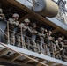 Kilo Company, 31st MEU rappels aboard USS Ashland