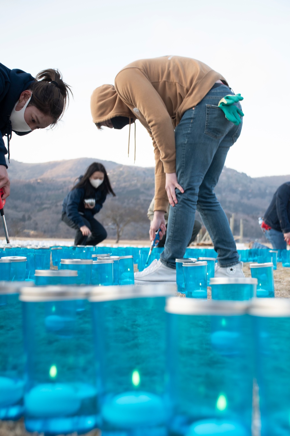 CATC Camp Fuji service members volunteer with local ice festival and illumination show